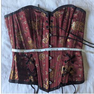 Renaissance Faire Overbust Corset - Pirate Style - Size Small